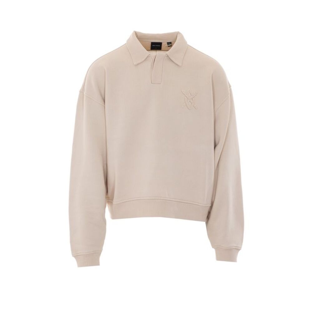 Daily Paper Men Oversized Shield Logo Polo Sweater